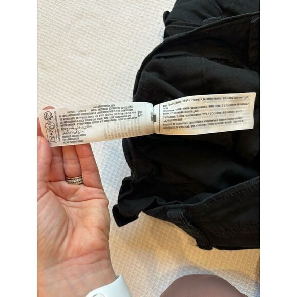 hollister cargo pants Unisex 28x30 black vintage 90s Y2K grunge goth punk Preppy - Picture 4 of 9